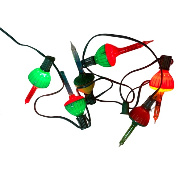 noma Holiday 7 Vintage Noma Bubble Christmas Lights Tree Lites Cord